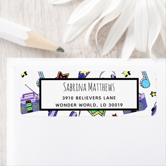 Turn Up the Music Label (Insitu)