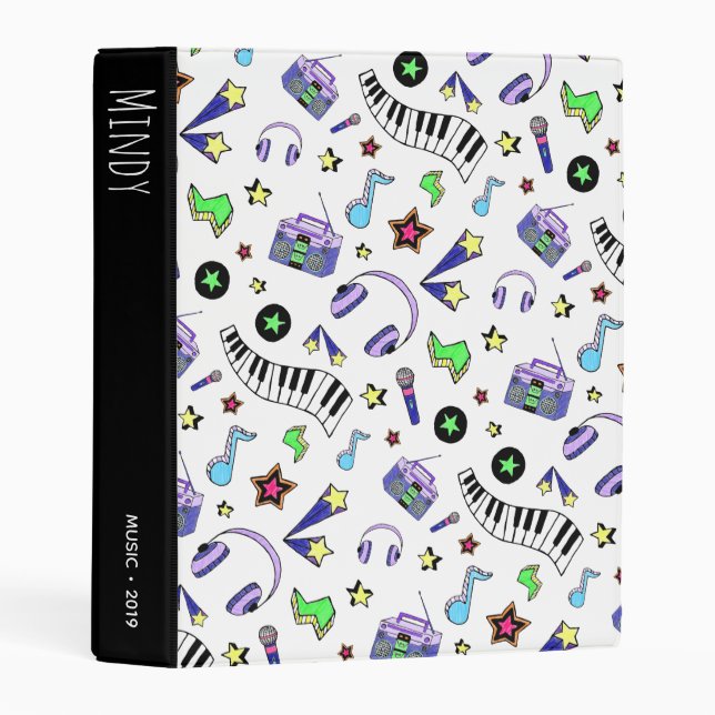Turn Up the Music Mini Binder (Front/Spine)