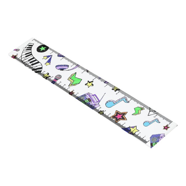 Turn Up the Music Ruler (Angled)