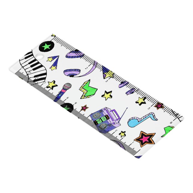 Turn Up the Music Ruler (Angled)