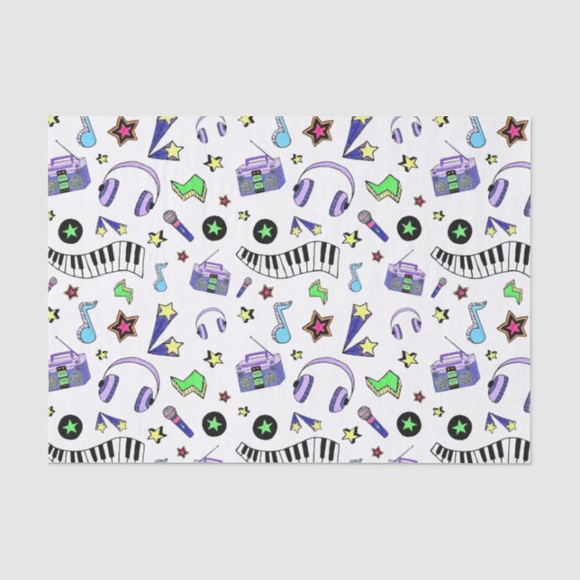 Turn Up the Music Tissue Paper (Front)