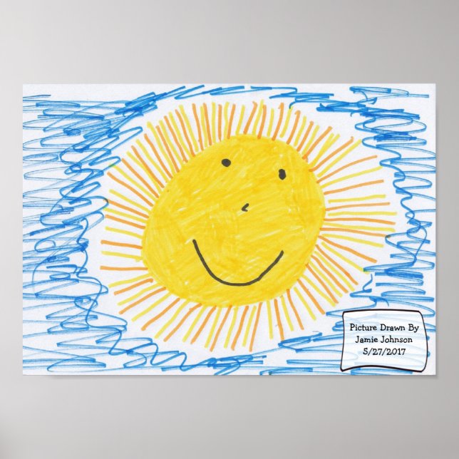 Turn you Child's Art into a Poster! Poster (Front)