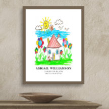 Turn Your Child's Art into a Museum Style Print,