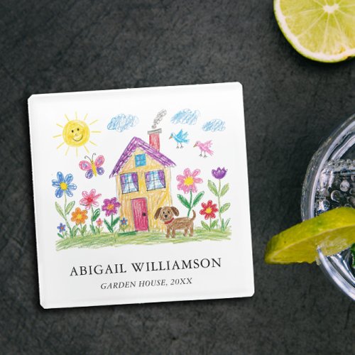 Turn Your Child's Art into Museum Style Souvenir Glass Coaster