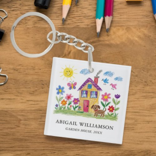 Turn Your Child's Art into Museum Style Souvenir Keychain