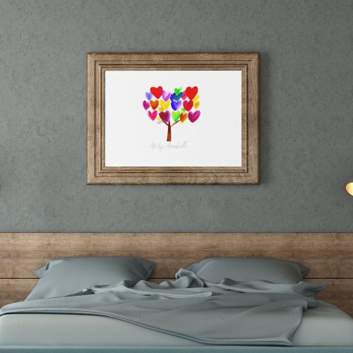 Turn Your Childs ArtWork or Drawing Into A Canvas Print
