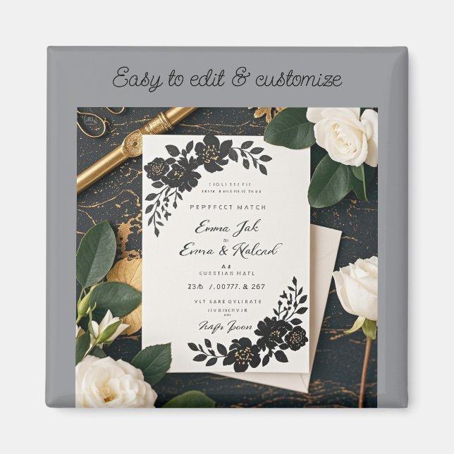 Turn Your Love Story Into Art Magnet (Front)