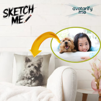 Turn yourself into anyone or any style throw pillow