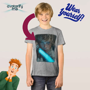 Turn yourself or anyone into any character Tri-Blend shirt