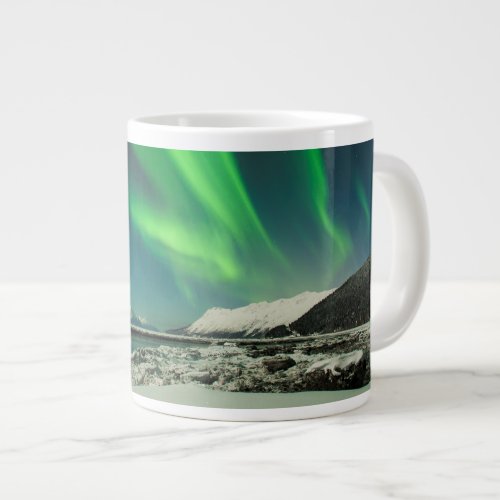 Turnagain Arm Aurora Giant Coffee Mug