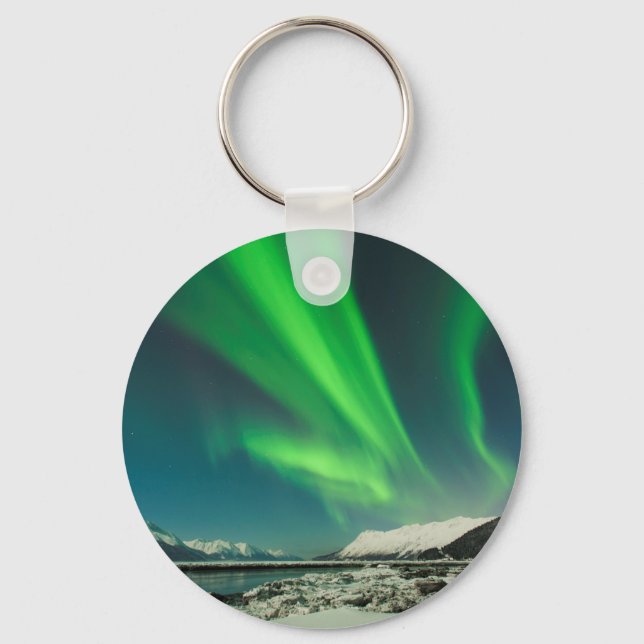 Turnagain Arm Aurora Keychain (Front)