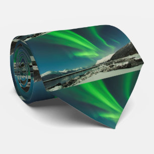 Turnagain Arm Aurora Neck Tie