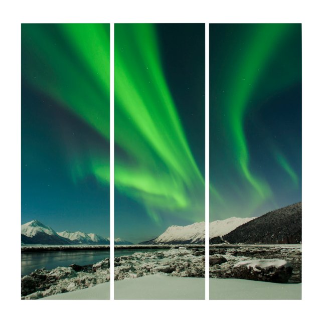 Turnagain Arm Aurora Triptych (Front)