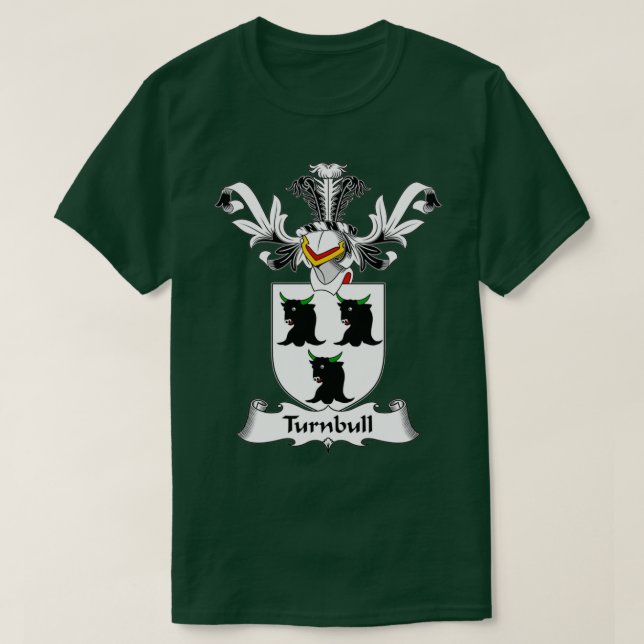 Turnbull Coat of Arms Family Crest ShirtTShirt  T-Shirt (Design Front)