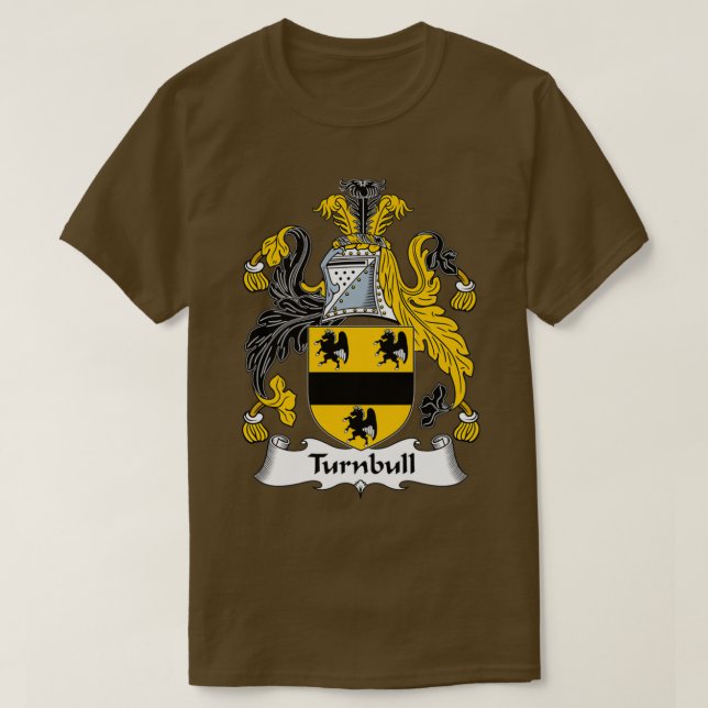 Turnbull Coat of Arms Family Crest  T-Shirt (Design Front)