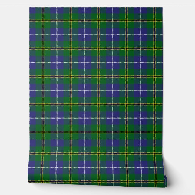 Turnbull Hunting Tartan Plaid Scottish Clan Wallpaper (Unrolling)