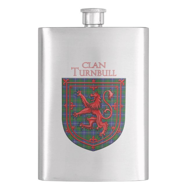 Turnbull Hunting Tartan Scottish Plaid Flask (Front)