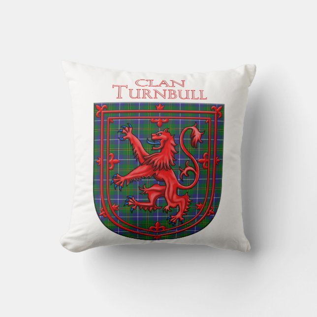 Turnbull Hunting Tartan Scottish Plaid Throw Pillow (Front)