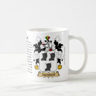 Turnbull, the Origin, the Meaning and the Crest Coffee Mug