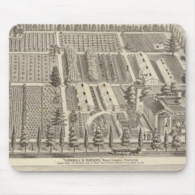 Turnbull's Nursery, Fitch res Mouse Pad (Front)