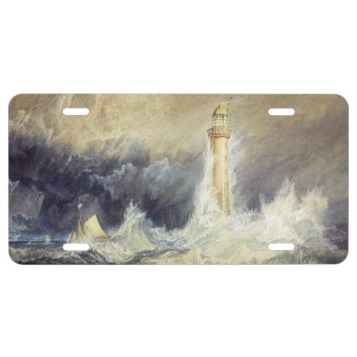 Turner _ Bell Rock Lighthouse License Plate