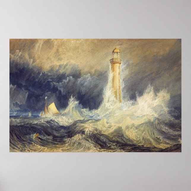 Turner - Bell Rock Lighthouse Poster (Front)