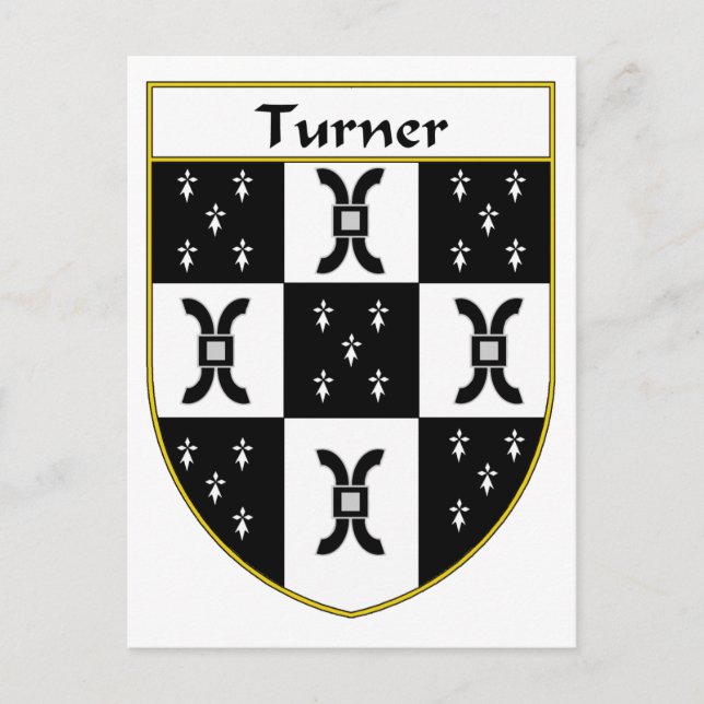 Turner Coat of Arms/Family Crest Postcard (Front)