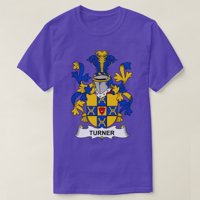 Turner Coat of Arms Family Crest  T-Shirt (Design Front)