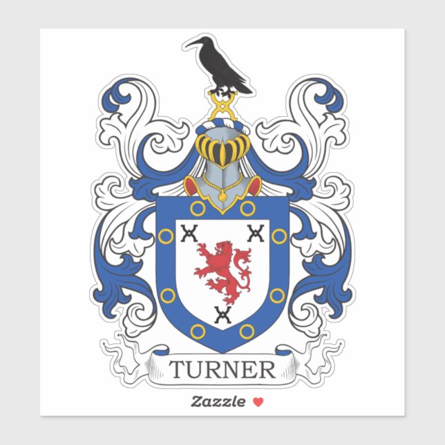 Turner Coat of Arms Sticker (Sheet)
