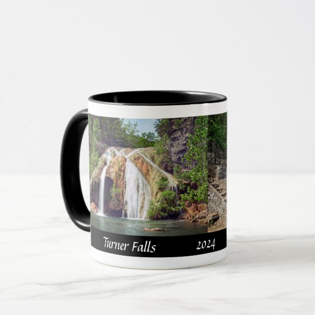 Turner Falls & Collings Castle Oklahoma - Designer Mug (Front Left)