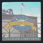 Turner Field, Turner Field Atlanta, Turner Field Stone Coaster<br><div class="desc">Turner Field,  Turner Field Atlanta,  Turner Field Coaster, 
Atlanta,  ATL,  Atlanta Coasters,  Atlanta Ornament,  Atlanta Christmas Ornament,  Atlanta Landmarks,  custom coasters by hazel, </div>