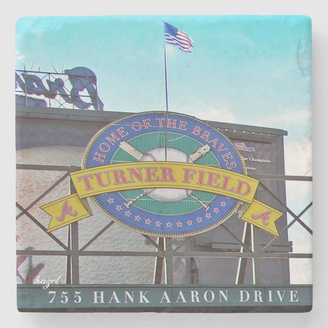 Turner Field, Turner Field Atlanta, Turner Field Stone Coaster (Front)