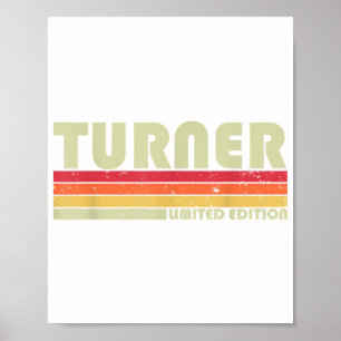 TURNER Funny Job Title Profession Birthday Worker Poster