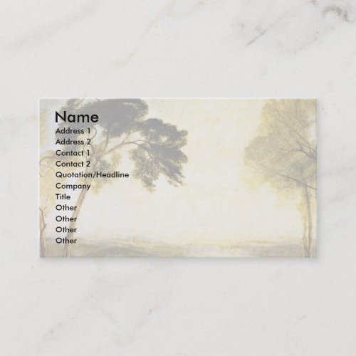 Turner Joseph Mallord William Business Card Templates