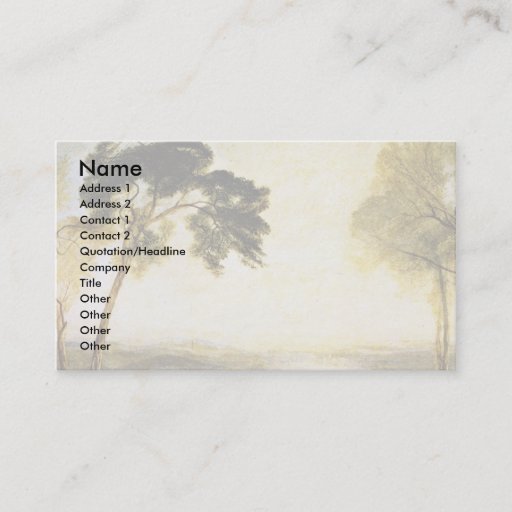 Customizable Turner Joseph Mallord William Business Card Templates
