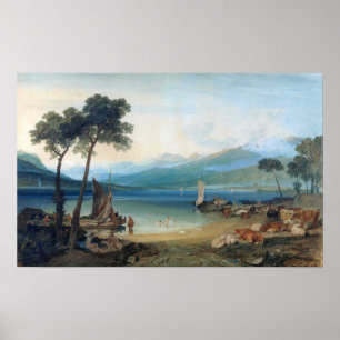 Turner - Lake Geneva and Mont Blanc Poster