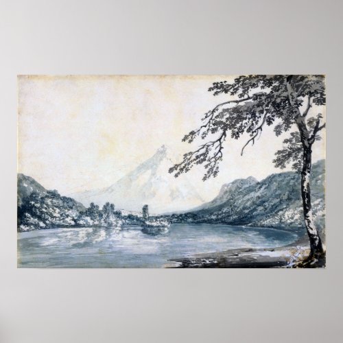 Turner _ On Aar Between Unterseen  Brienz Lake Poster