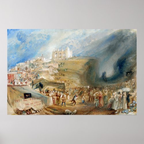 Turner _ Saint Catherines Hill Guildford Surrey Poster