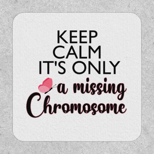 Turner syndrome awareness missing chromosome patch