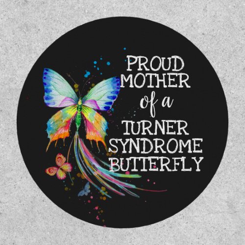 Turner syndrome butterfly awareness proud mother patch