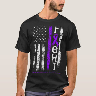 Turner syndrome warrior us flag T-Shirt