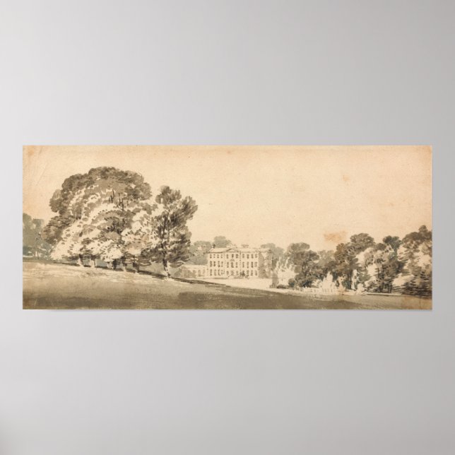 Turner - Three Storied Georgian House In Park Poster (Front)