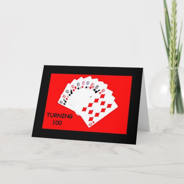 Turning 100 Is A Big Deal! Birthday Card (Front)