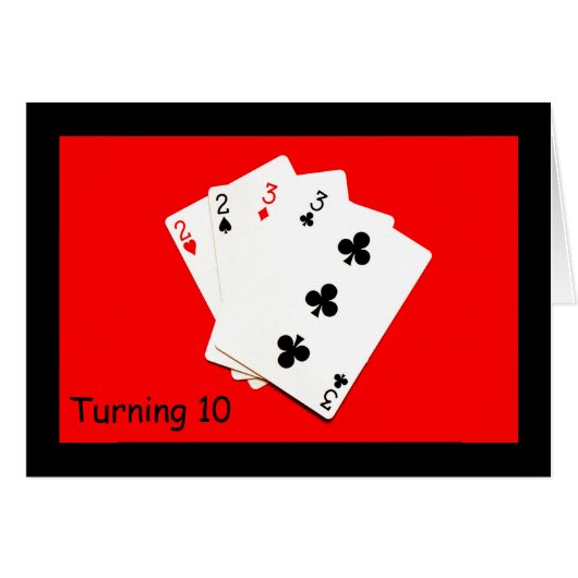 Turning 10 Is A Big Deal! Cards (Front Horizontal)