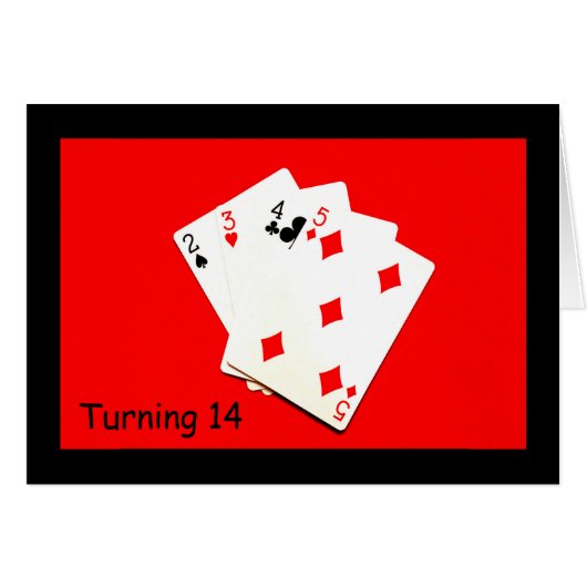 Turning 14 Is A Big Deal! Cards (Front Horizontal)