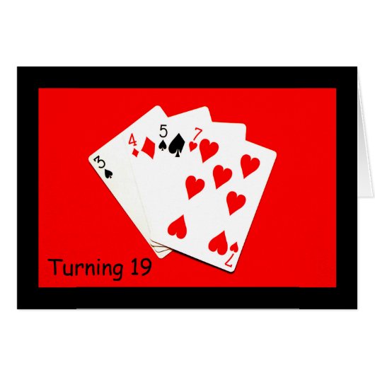 Turning 19 Is A Big Deal! Cards (Front Horizontal)