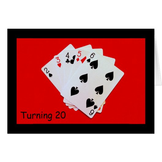 Turning 20 Is A Big Deal! Cards (Front Horizontal)