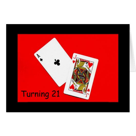 Turning 21 Is A Big Deal! Cards (Front Horizontal)