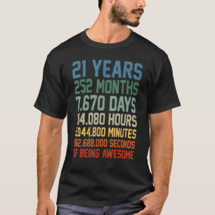 Turning 21 Years Old 21st Birthday Decorations Bda T-Shirt