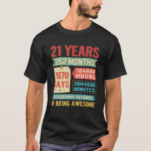 Turning 21 Years Old 21St Birthday Decorations Bda T-Shirt